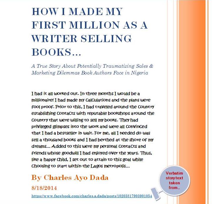 Screenshot of Charles Adeyemi's 'HOW I MADE MY FIRST MILLION AS A WRITER SELLING BOOKS' - Click to download now …