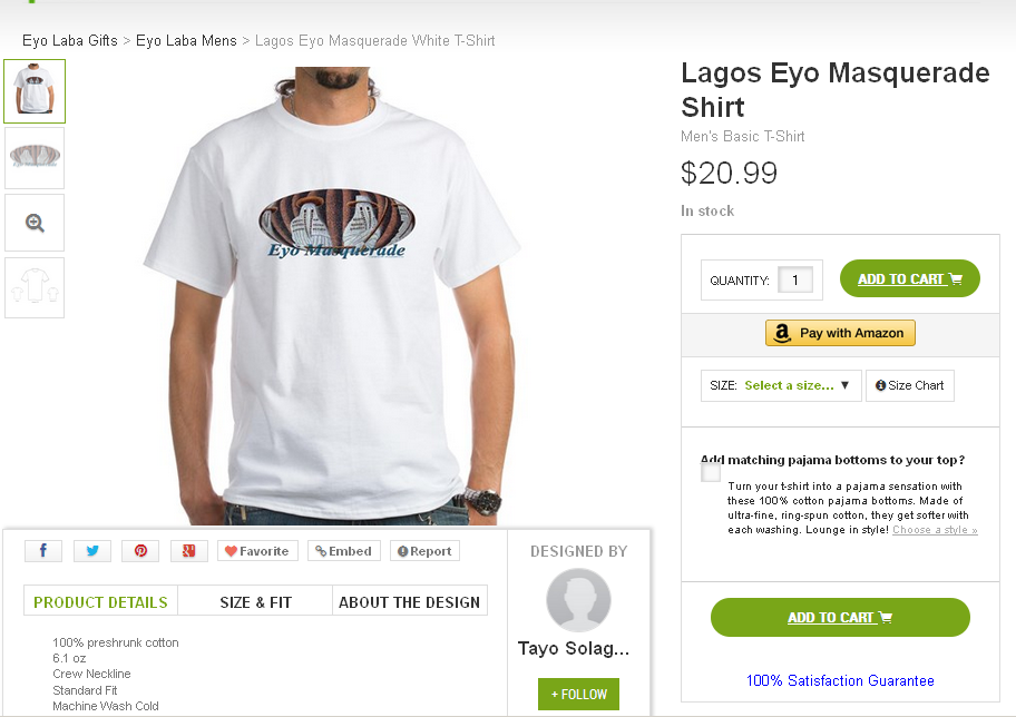 Lagos Eyo Masquerade Shirt