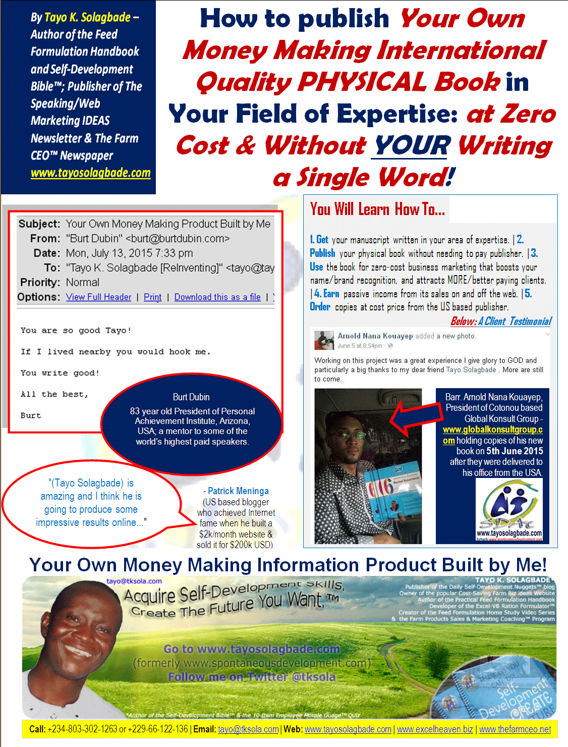 Click to view large version of this flyer, in which a client and 2 proven experts comments about me are reproduced