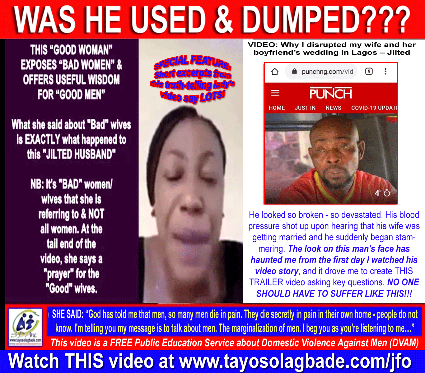 [SDVAM] Was He Used & Dumped? (Man Whose Wife Weds Boyfriend, Now Stutters With High Blood Pressure)
