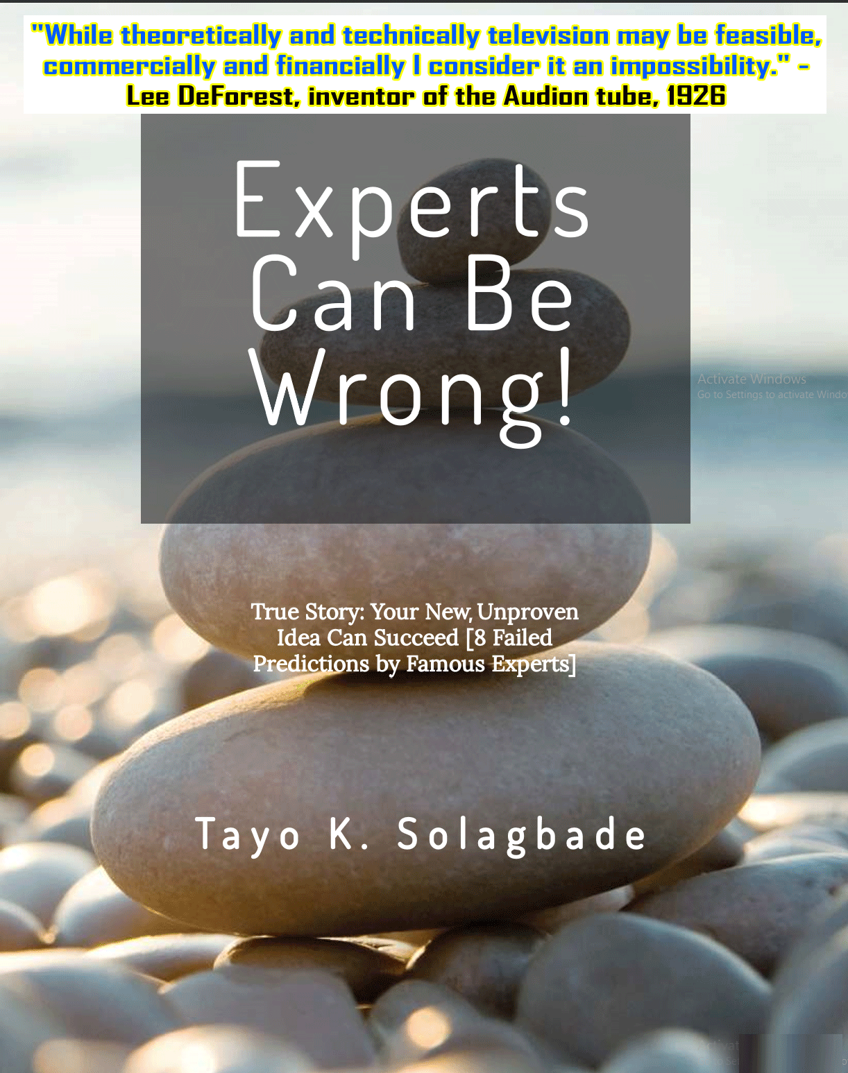 Experts Can Be Wrong!-Myth-Busters